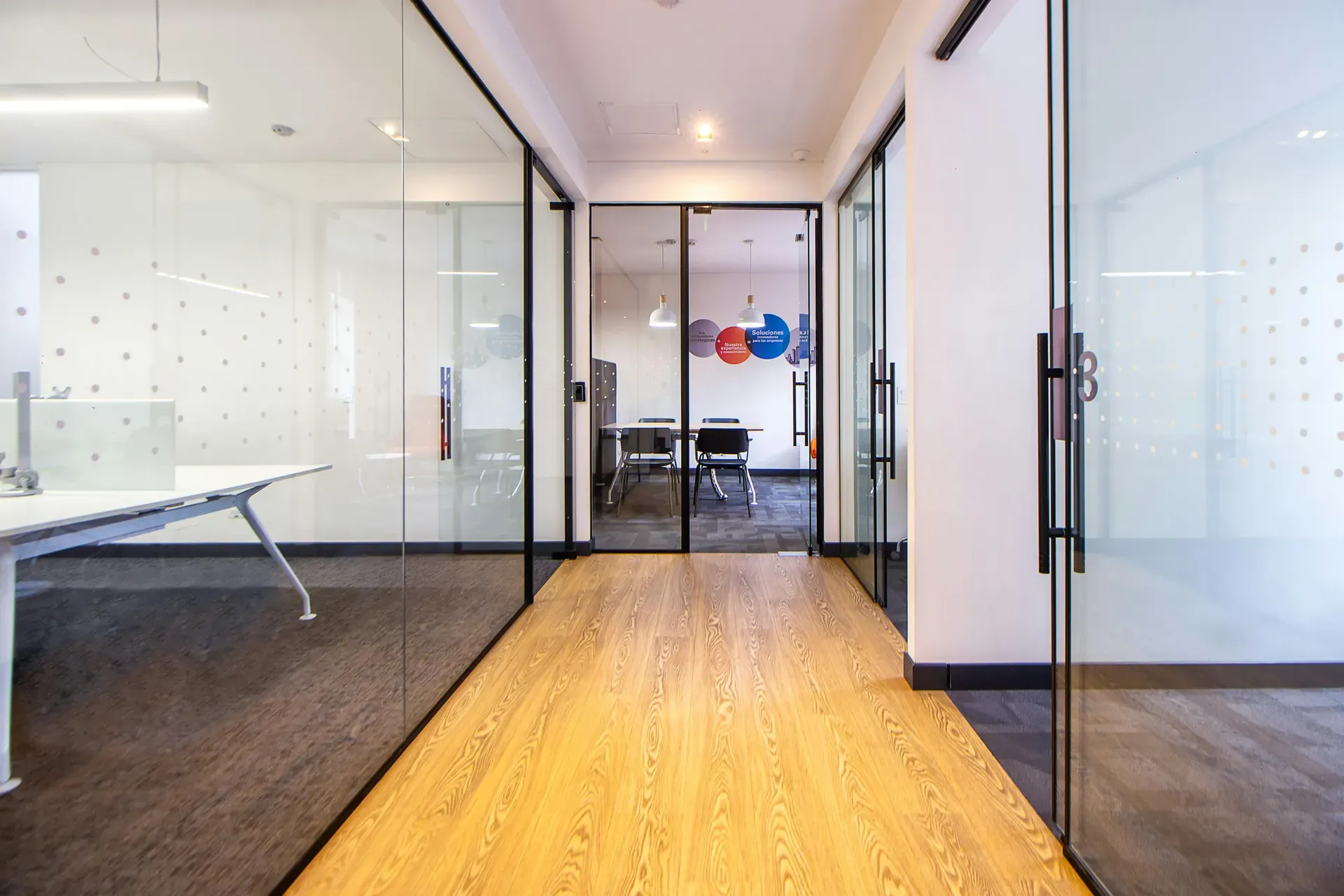 Bright, spotless commercial office interior in Utah Valley